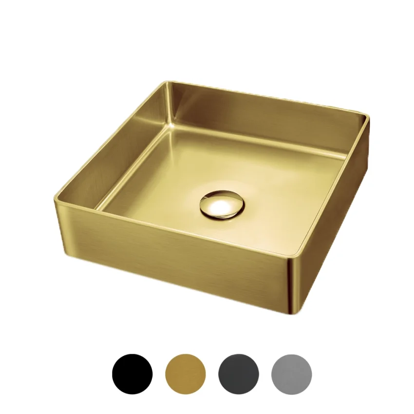 MA008 INOX malja-allas neliö