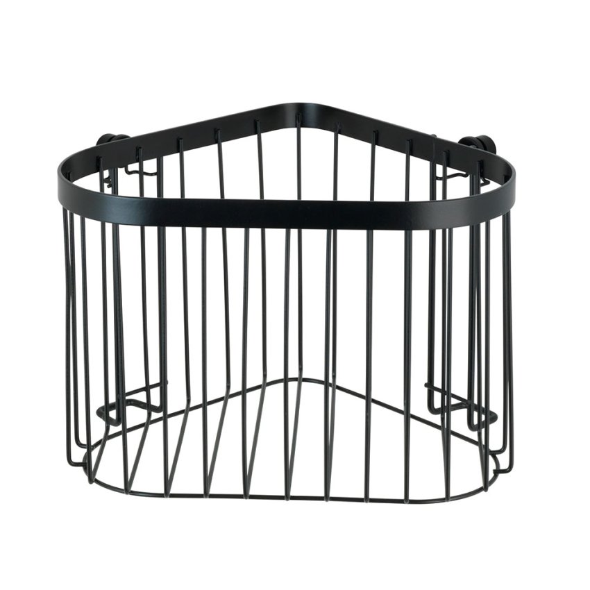 WENKO 23881100 Classic Plus Black suihkukulmahylly