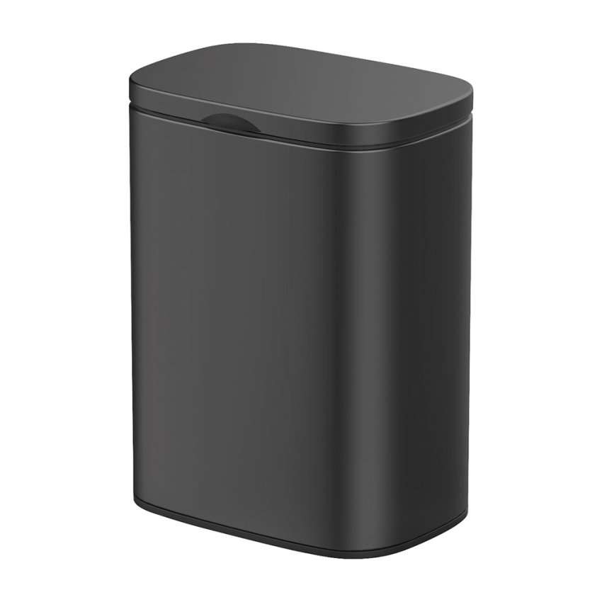 WENKO 25338100 Sare seinään kiinnitettävä roska-astia, musta