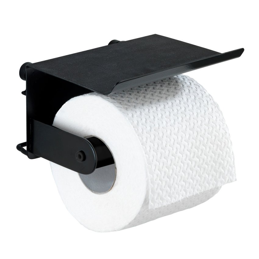 WENKO 23885100 Classic Plus Black WC-paperiteline